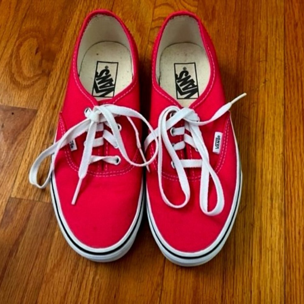 VANS women's sneakers bright pink 7.5